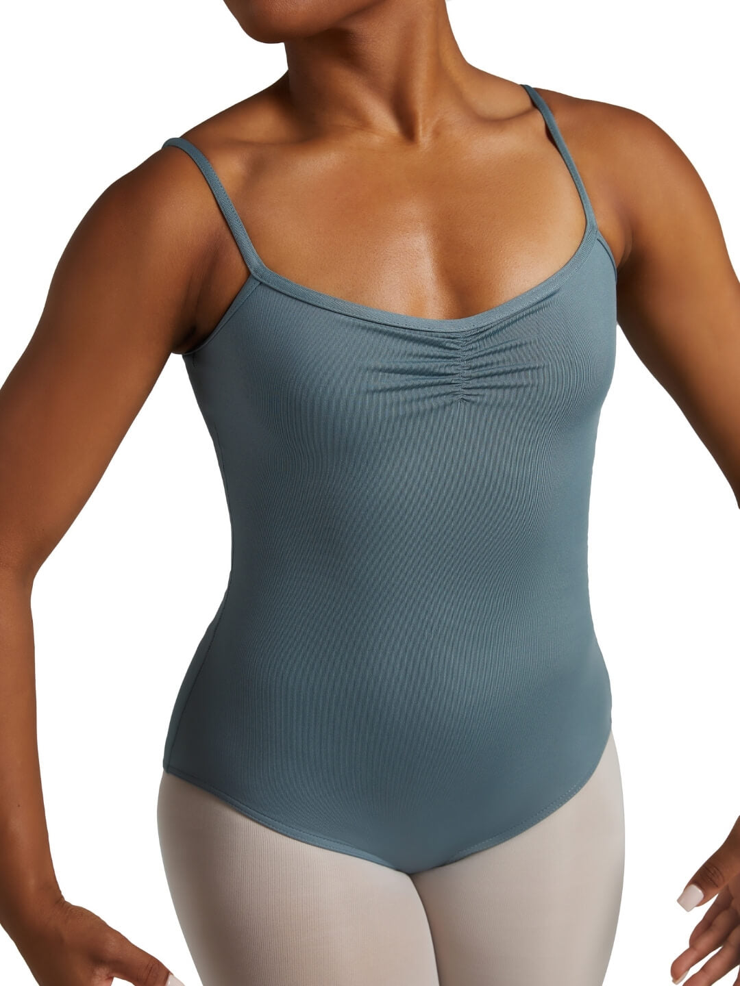 Pinch-Front Camisole Leotard
