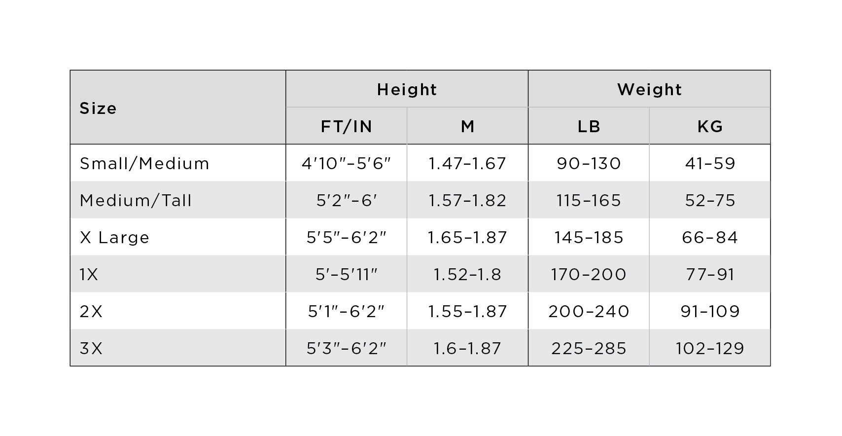 Size Guide Image