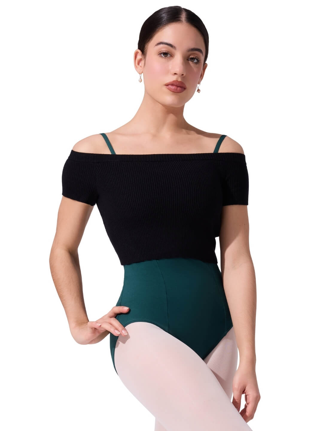 Ribbed Knit Cropped Sweater