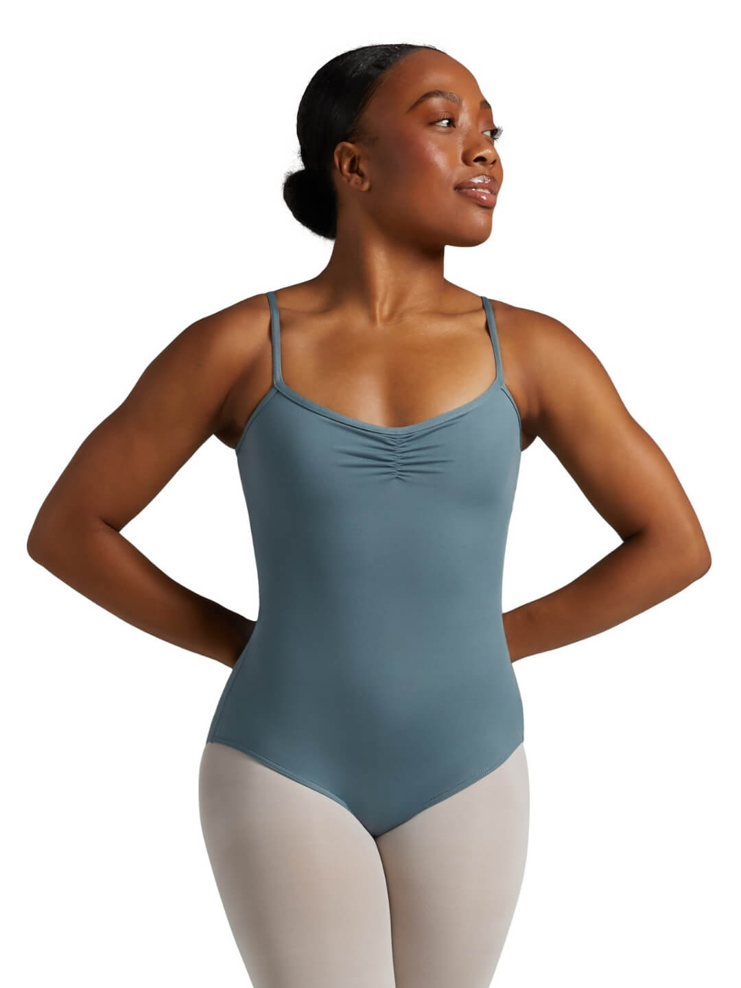 Pinch-Front Camisole Leotard