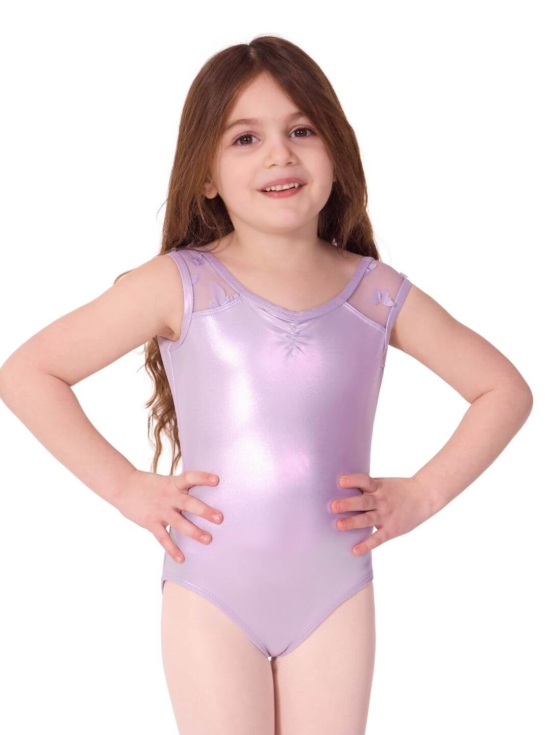 Flutter Glasswing Cap Sleeve Leotard - Child