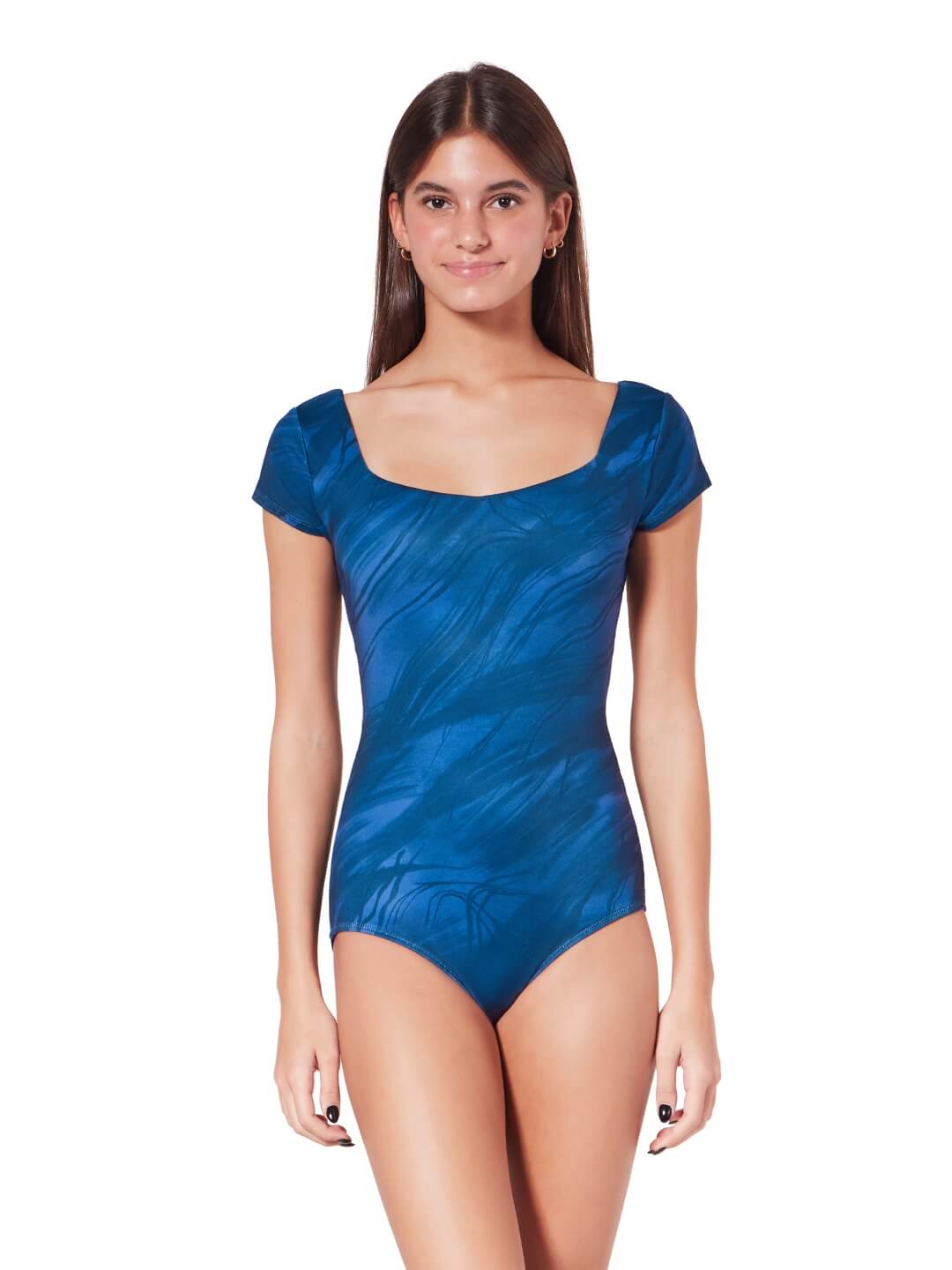 Marbled Haze Portoro Cap Sleeve Leotard