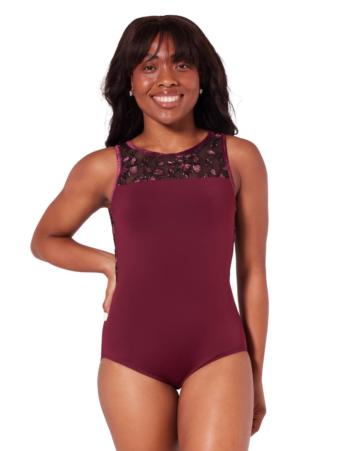 Ornate Romance Allure Mesh Back Leotard