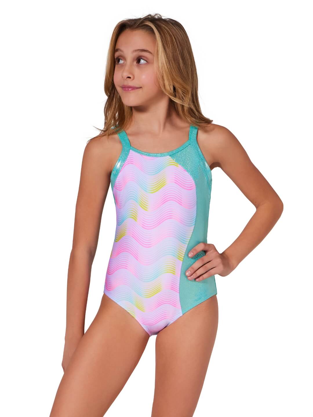Sunset Wave Surfrider Leotard - Child
