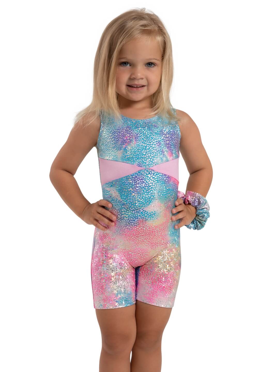 Unicorn Disco Stardust Biketard - Child