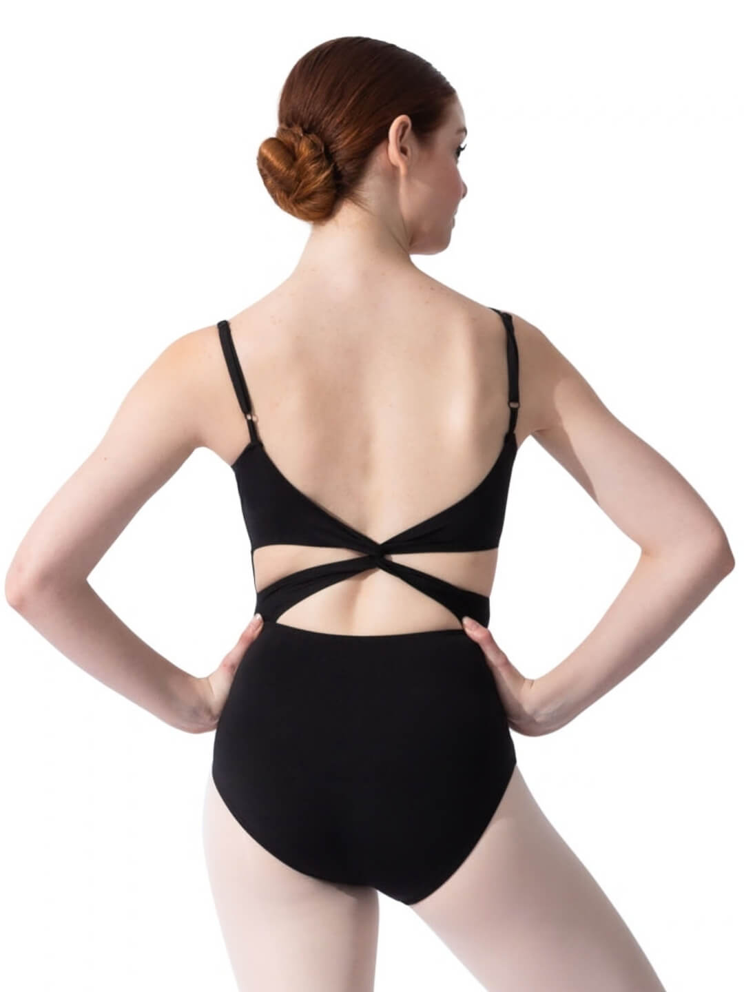 Soft Elegance Camisole Leotard with Twist Back