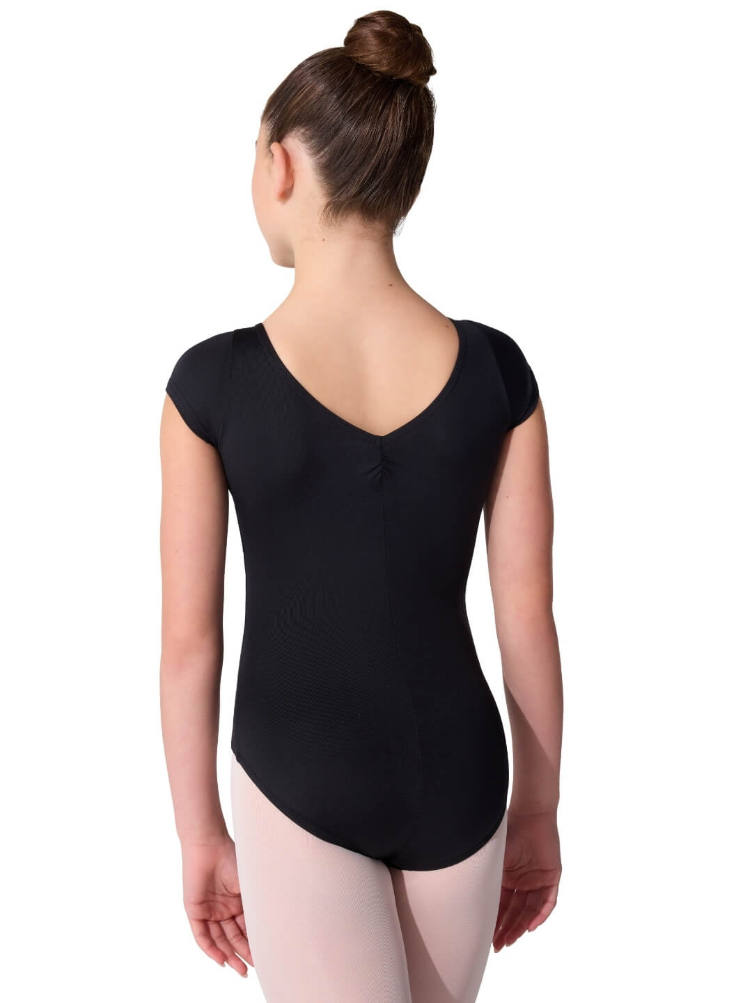 Studio Collection Dual Pinch Cap Sleeve Leotard With Princess Seams - Girls