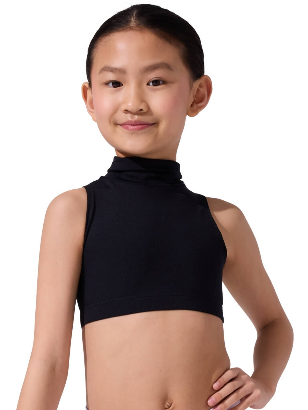 Capezio Team Basics Mock Neck Top - Girls | Capezio®