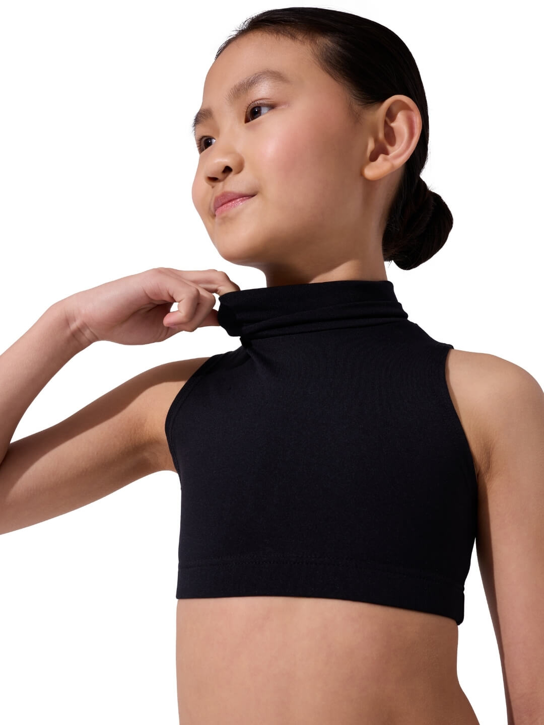 8YARDS Women’s CB MockNeck | Off Black Capezio Team Basics Mock Neck Top - Girls | Capezio®