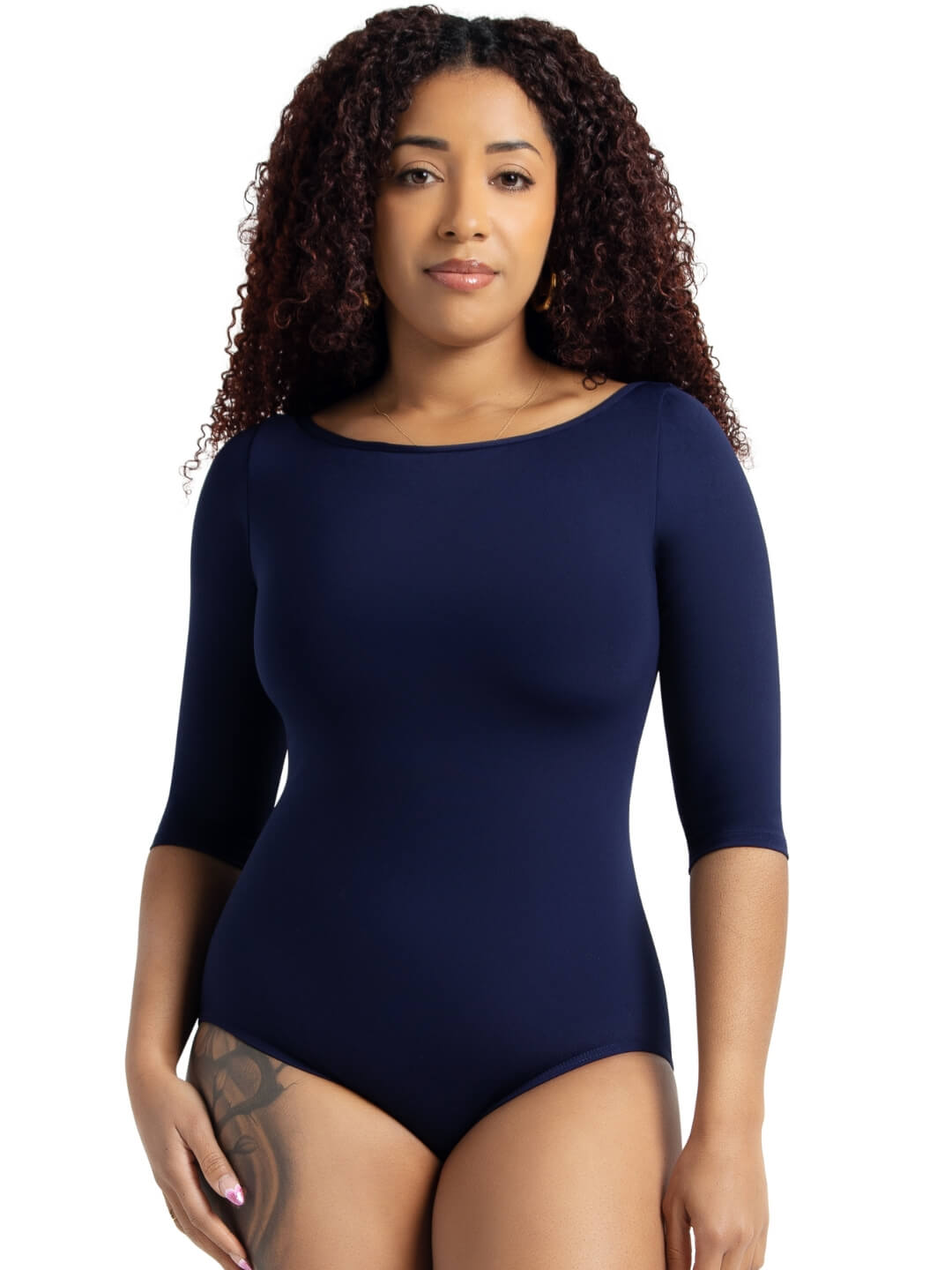 Boatneck 3/4 Sleeve Leotard