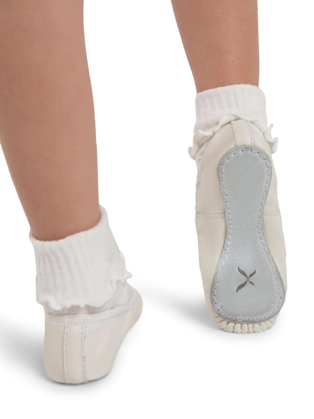 Pink Dancina For Girls And Toddlers - Premium Leather Upper With Full Suede Sole, White, 1.5 US Little Kid Ballet Shoes