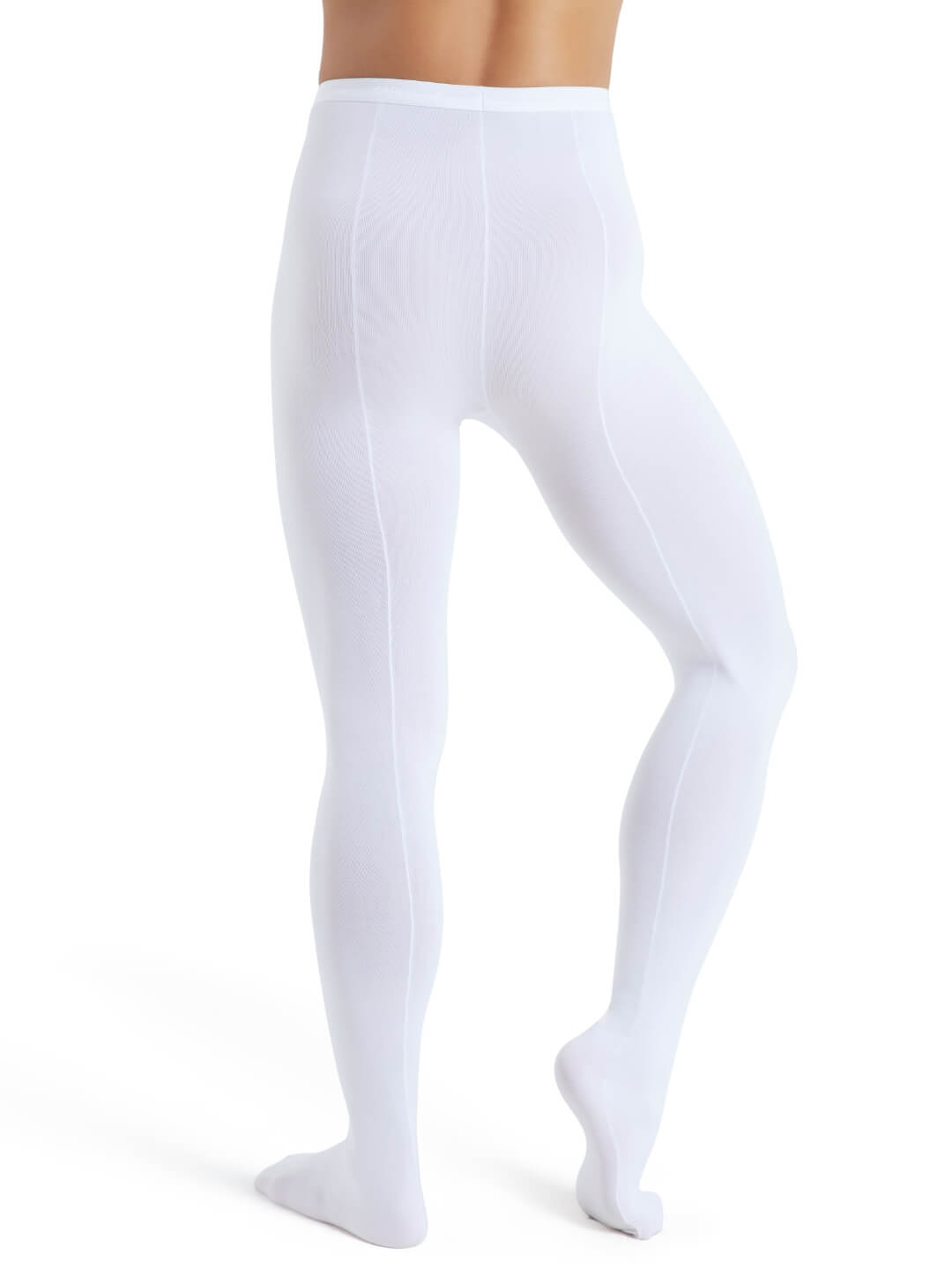 White Tights Women Ladies Footed Tights, White BLOCH Dance White