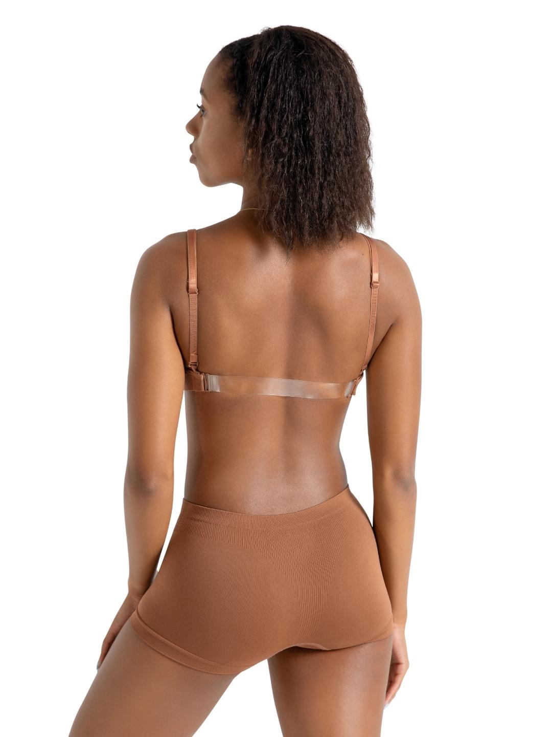 Seamless Clear Back Sweetheart Bandeau Bra