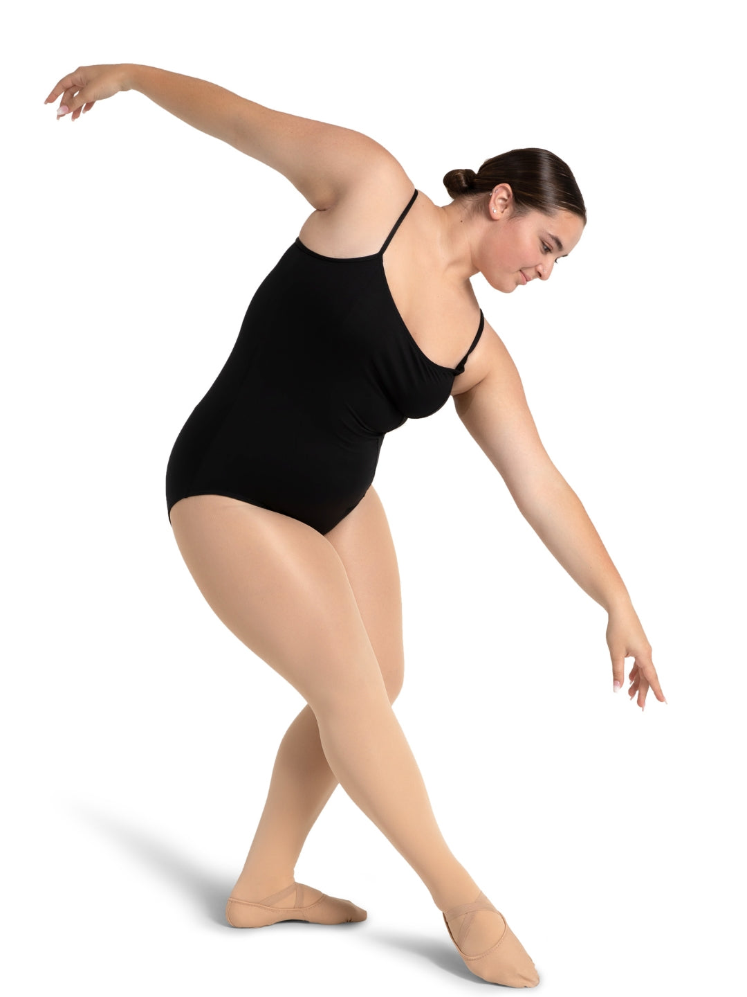 Studio Collection Camisole Leotard With Princess Seams & Adjustable Straps