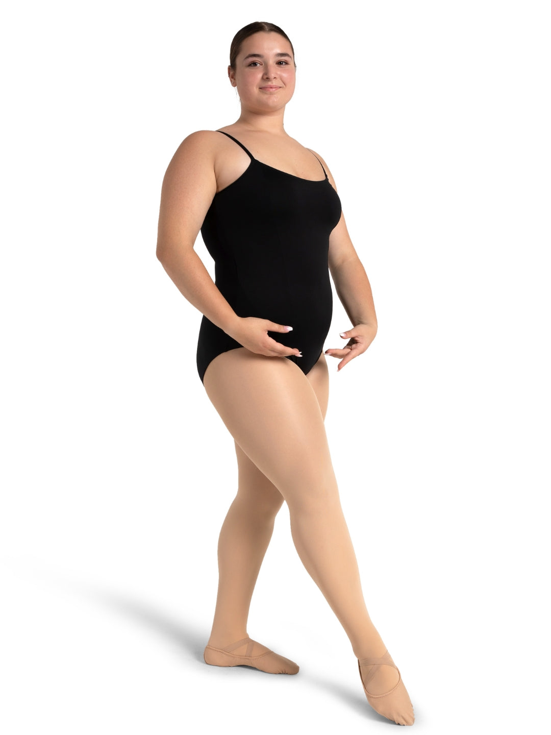 Studio Collection Camisole Leotard With Princess Seams & Adjustable Straps
