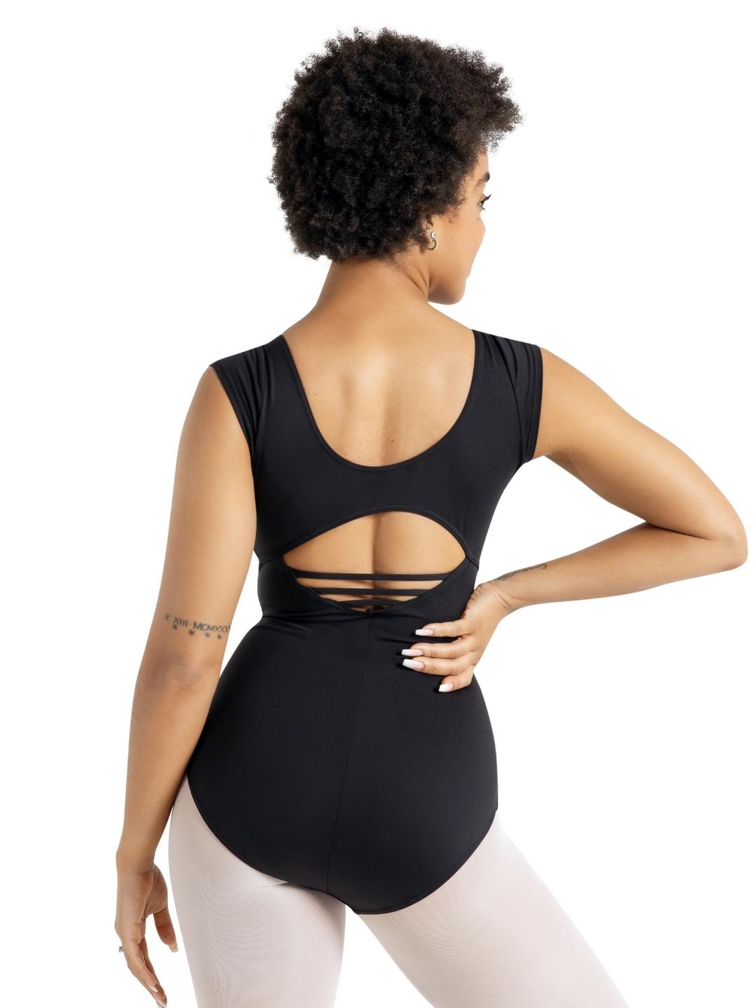 Studio Collection High Neck Cap Sleeve Leotard