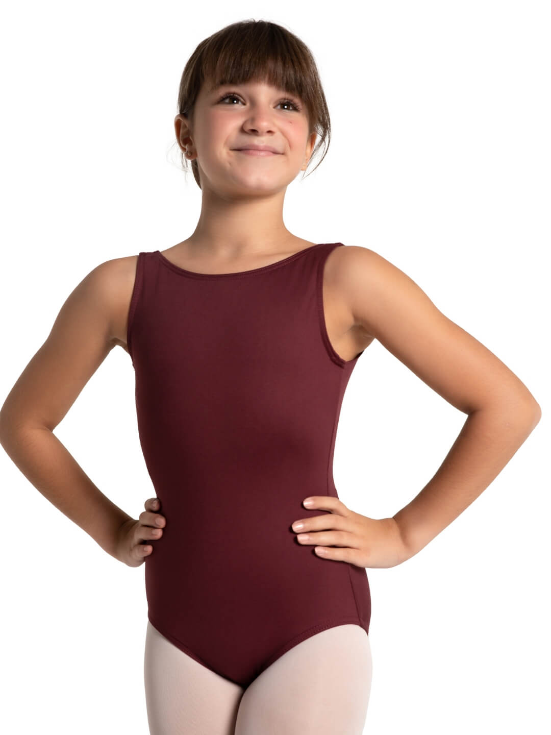 Studio Collection Low V Back w/ Pinch Tank Leotard - Girls