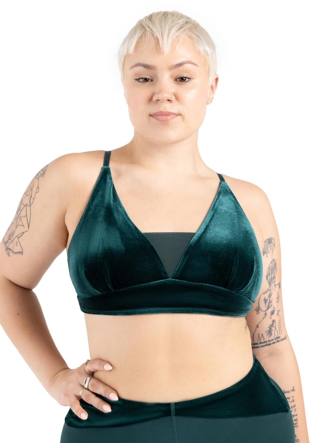 Velvet Forest Viridian Bra